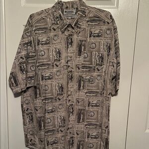 Columbia Men's Vintage Print Button Down Shirt